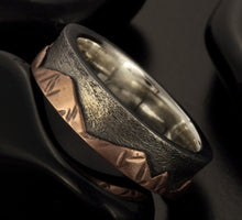 Rustic Mens Wedding Band, Man ring,  RS-1400