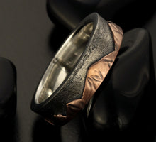 Rustic Mens Wedding Band, Man ring,  RS-1400