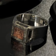 Unique men's Ring, Men signet ring, Square signet ring, Men's Jewelry, Gift for men, Boyfriend Gift, Husband Gift,  RS-1185