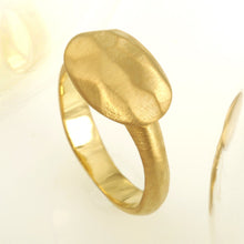 Unique Women ring, Brushed gold Ring, Boho 14K Gold Ring, Yellow Gold Statement Ring, Boho gold ring, Anniversary ring, Gift for her, 1199