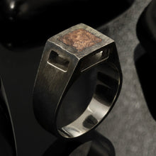 Unique men's Ring, Men signet ring, Square signet ring, Men's Jewelry, Gift for men, Boyfriend Gift, Husband Gift,  RS-1185