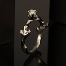 Unique Engagement Ring, Vintage Women ring, Statement ring, Alternative Engagement Ring, Raw Diamond Ring, Promise Ring,  RS-1114