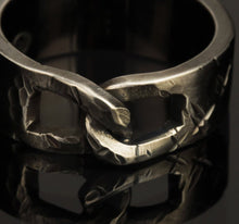 Mens silver ring, Mens Infinity ring, Handmade 925 Sterling Silver Black Men Ring, Gift For Men's,  RS-1210