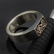 Mens Silver Ring, Mens signet ring, Handmade mens ring, Mens Ring, Mens Infinity Ring, Mens Gift, -1272