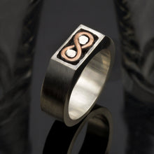 Mans ring, Mens wedding band, Men infinity ring, Mens promise ring, Mans engagement ring, Mens Wedding Ring, Unique mens ring,  RS-1271