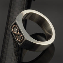 Mens Silver Ring, Mens signet ring, Handmade mens ring, Mens Ring, Mens Infinity Ring, Mens Gift, -1272