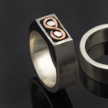 Mans ring, Mens wedding band, Men infinity ring, Mens promise ring, Mans engagement ring, Mens Wedding Ring, Unique mens ring,  RS-1271