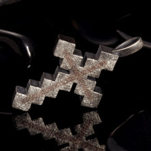 Mens Cross Pendant, Mens Cross Silver Handmade Pendant, Silver and copper Handmade Cross Pendant, Cross Jewelry, P-116