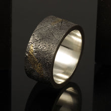 Unique Mens Ring, 24K gold and sterling silver,  Personalized ring, Mens Jewelry, Unique mens band, Rustic mens ring, RS-1153