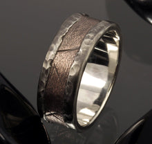 Mens Band, Men ring, Unique Man ring, Mens Wedding Band, Man rustic ring, Men Silver Ring, Engagement ring, Wedding Ring,  RS-1269