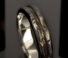 Men's wedding ring, Men's Wedding Band, Engagement Ring, Rustic men's ring, Silver and copper, Gift for men,  RS-1267