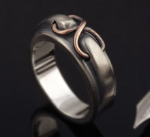 Mens ring, Sterling silver ring, Mans engagement ring, Rustic Mens Wedding Ring, Unique men's ring,  RS-1274