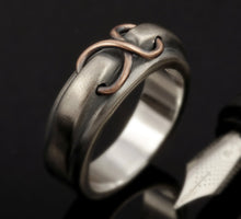 Mens ring, Sterling silver ring, Mans engagement ring, Rustic Mens Wedding Ring, Unique men's ring,  RS-1274