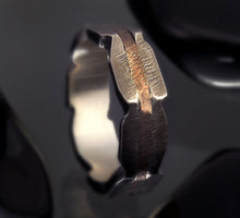 Rustic mens ring, Mens Silver Ring, Unique man ring, Mens Engagement Ring, Silver Copper Ring, RS-1262