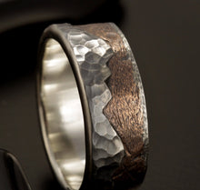 Sterling silver ring, Mountain ring, Man engagement ring, Men Band, Silver man ring,  Men Ring,  RS-1296