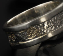 Mens Wedding Ring, Unique mens rings, Men ring silver With 14K gold, Mans ring, Mens Jewelry, Men Wedding Band,  RS-1282