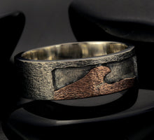 Wave ring, Surfing Wave sterling silver ring, Personalized ring, Men silver ring, Mens Jewelry, Unique mens ring,  RS-1403