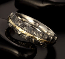 14K solid gold & Silver Ring, Rustic  ring, Unique design ring for man and woman,  RS-1405