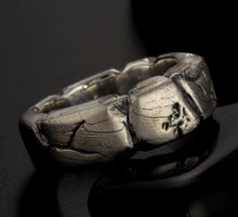 Men Unique Ring, Rustic sterling silver band, Man Silver ring, Textured Ring, Gift for men,  RS-1406