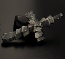 Large Cross Pendant, Silver and 14K Solid Gold Handmade Cross Pendant, Handmade Cross Pendant, Cross Jewelry, P-130