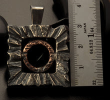 Unique Pendant, Rustic Pendant for Positive Energy Men & Women, Silver and copper, P-133