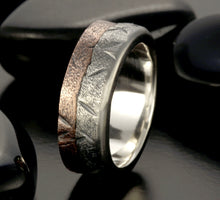 Mens ring, Silver & Copper, Unique Mens ring, Men Wedding Band, Unique Men Ring,  RS-1136