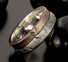Mens ring, Silver & Copper, Unique Mens ring, Men Wedding Band, Unique Men Ring,  RS-1136