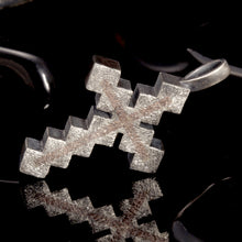 Mens Cross Pendant, Mens Cross Silver Handmade Pendant, Silver and copper Handmade Cross Pendant, Cross Jewelry, P-116