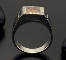 Mens signet ring, Square signet ring, Signet Ring for Him, Husband gift, Gift for men, -1185