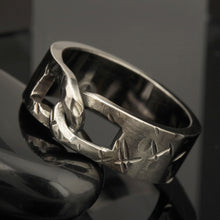 Men's Infinity Ring, Sterling Silver Wedding Band, RS-1210-S
