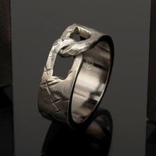 Men's Infinity Ring, Sterling Silver Wedding Band, RS-1210-S