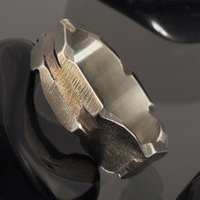 Rustic mens ring, Mens Silver Ring, Unique man ring, Mens Engagement Ring, Silver Copper Ring, RS-1262