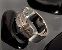Men's silver Ring, Rustic men's ring, Rustic Mens Wedding ring, Men's Engagement Ring, Silver Copper Ring, RS-1264