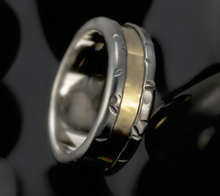 Black Man's Ring,14K gold and silver,   RS-1266