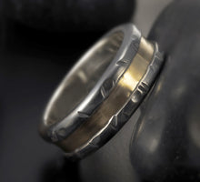Black Man's Ring,14K gold and silver,   RS-1266