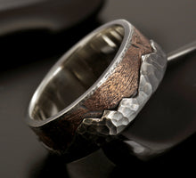 Sterling silver ring, Mountain ring, Man engagement ring, Men Band, Silver man ring,  Men Ring,  RS-1296