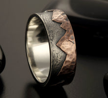 Rustic Mens Wedding Band, Man ring,  RS-1400