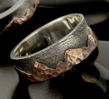 Rustic Mens Wedding Band, Man ring,  RS-1400