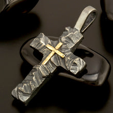 Pendant 14K Gold and Silver P-117