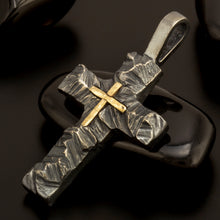 Pendant 14K Gold and Silver P-117
