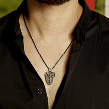 Handmade Sterling Silver & Copper Cross Pendant for Men | Christian Necklace | P-147