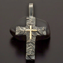 Pendant 14K Gold and Silver P-117