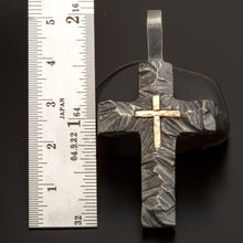 Pendant 14K Gold and Silver P-117