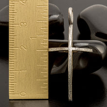 Handmade 14K Gold Cross Pendant, Sterling Silver Cage Cross Necklace, Medieval Christian Jewelry P-166
