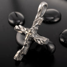 The smooth, polished back of the P-178 pendant, showing the high-quality finish and the 925 and 14K metal hallmarks.