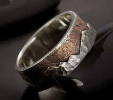 Sterling silver ring, Mountain ring, Man engagement ring, Men Band, Silver man ring, Men Ring, RS-1296