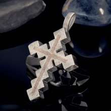 Mens Cross Pendant, Sterling Silver Handmade Christian Necklace, Heavyweight Cross Jewelry, Gift for Men, P-116
