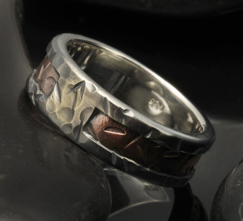 Mixed metal ring - RS-1128