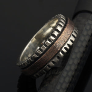 Men Handmade Ring, Mens Wedding Band, Hammered Mens Wedding Ring, Husband Gift, Gift for men, Men's Jewelry, RS-1278