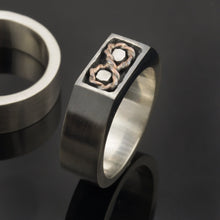 Mens Silver Ring, Mens signet ring, Handmade mens ring, Mens Ring, Mens Infinity Ring, Mens Gift, -1272